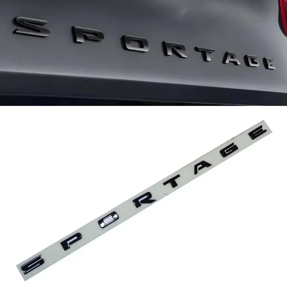 

SPORTAGE Trunk Emblems For KIA Sticker Glossy Black SPORTAGE Car Rear Sticker Hood Sticker For Kia SPORTAGER K3 KX3 K5 GT Line