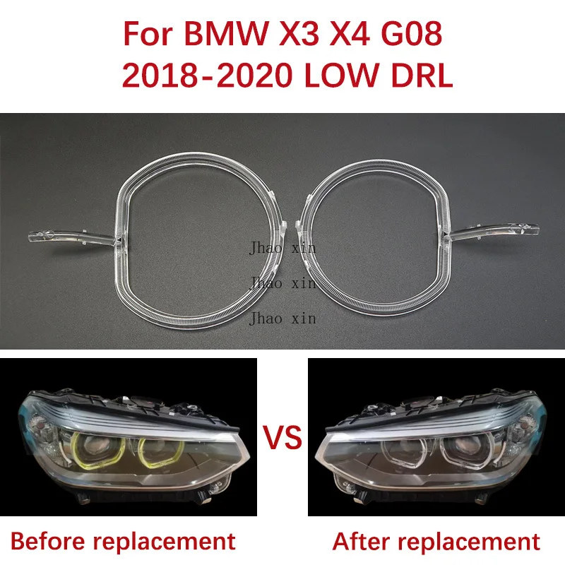 

Дневные ходовые огни (ДХО) для BMW X3 X4 G01 G08, световодная лента для фар, 2018-2020, белый свет, модуль балласта LOW Angel Eye