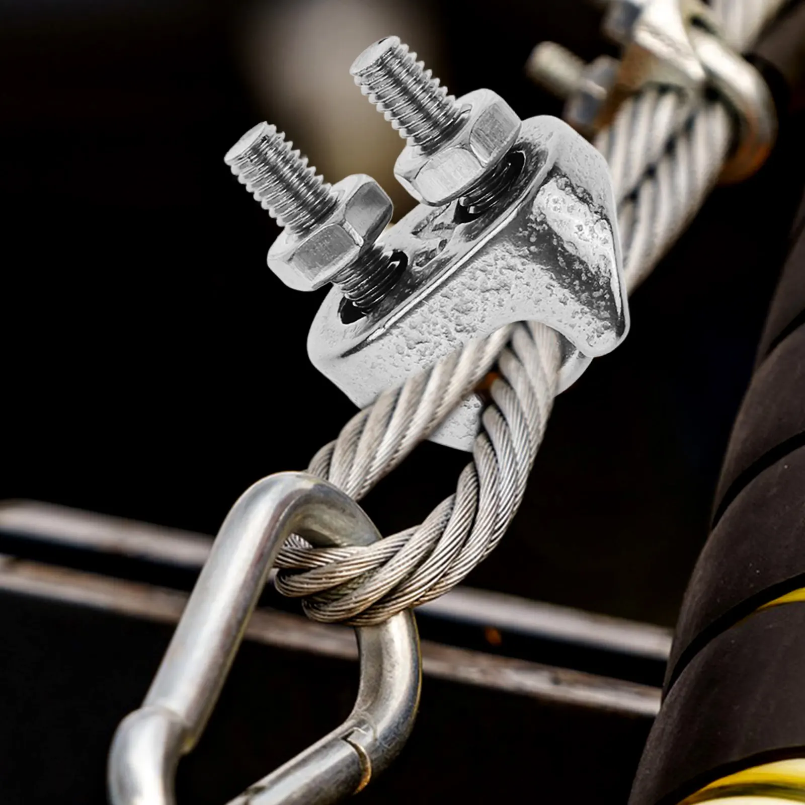 

10Pcs 304 Stainless Steel Wire Rope Clip Cable Clamp U Clamp for Wire Fastening and Guardrail Applications Cable Clips