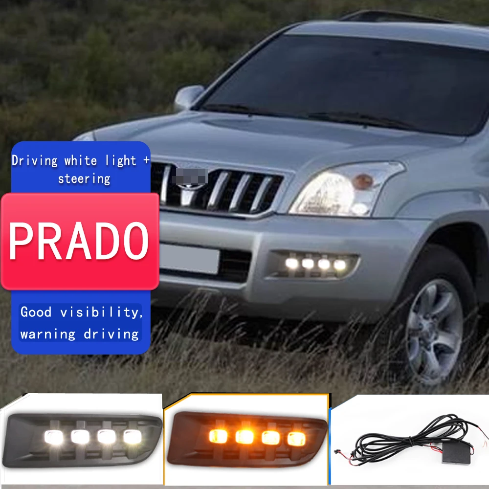 

2 шт., ДХО для Toyota Prado 120 Land cruiser LC120 FJ120 2003 2004 2005 2006 2007