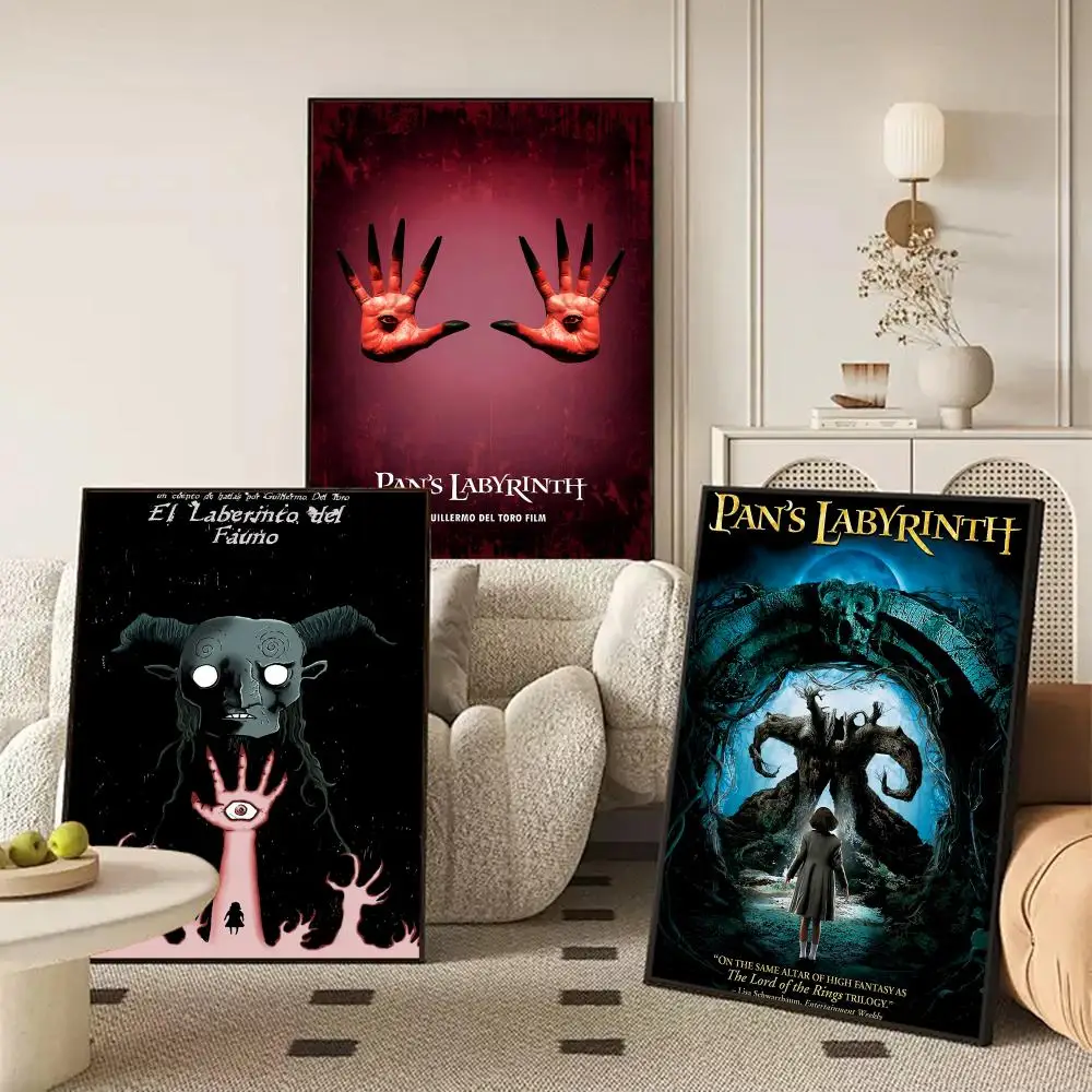 فيلم P_Pan's L_Labyrinth اللوحة الخط قماش الكتان المشارك جدار يطبع لغرفة المعيشة غرفة نوم مكتب ديكور المنزل #3