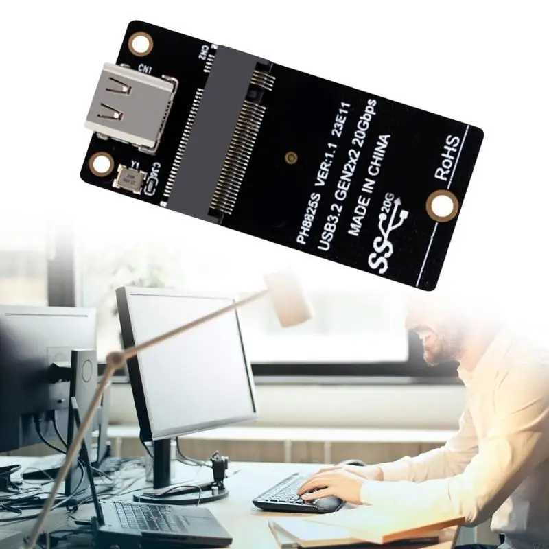 M.2 NVME Solid Disk Risers Board to Type C Adapter 20gbp Speed ​​Data Transmission