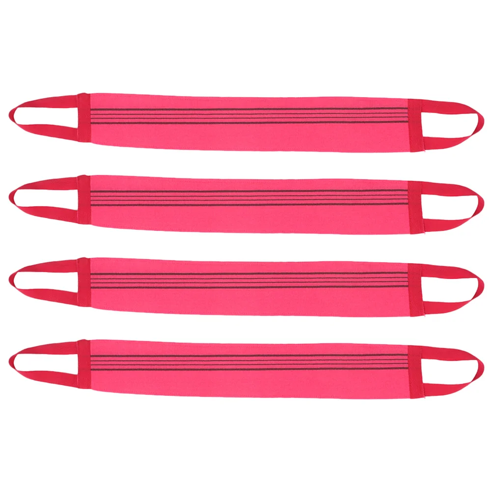

4Pcs Body Scrubber Towel Exfoliating Long Design Dual-Sided Soft Cleansing Cloth for Hard-to-Reach Areas Efficient Dirt Removal