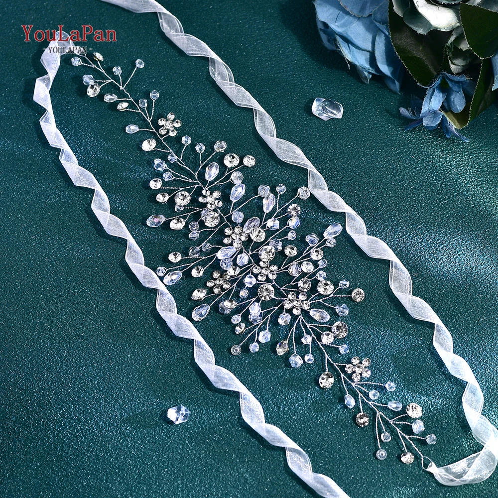 

TOPQUEEN Bride Crystal Hair Band Rhinestone Wedding Hair Accessories Women Banquet Party Headband Handmade Hair Ornaments HP784