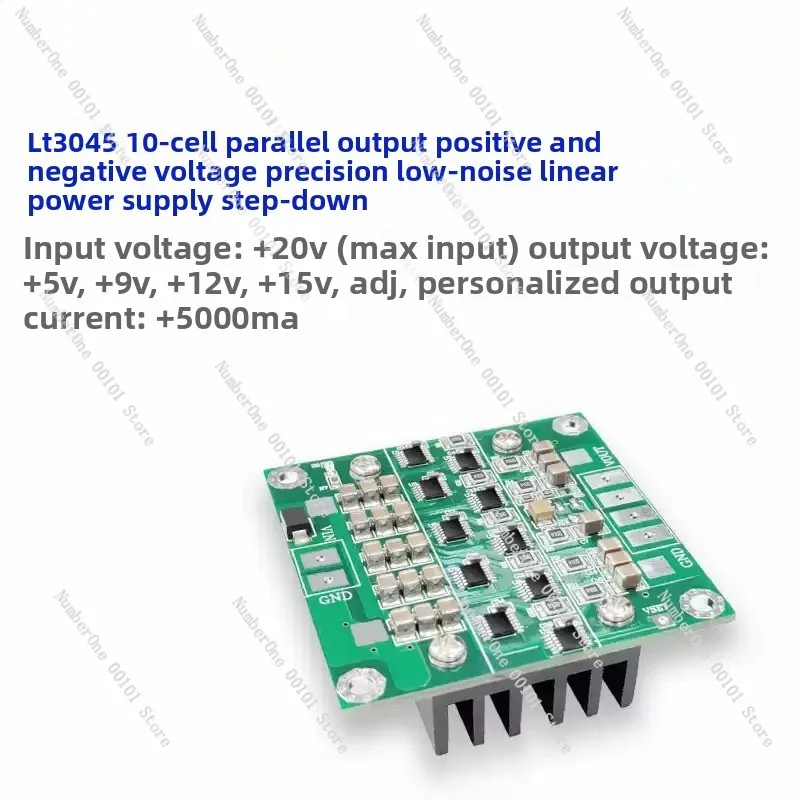 Design of 10 Parallel Low-noise Linear 4-layer PCB for LT3045 Module Positive Voltage Power Supply