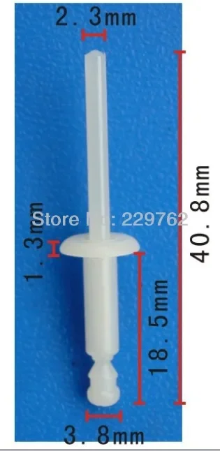 Attache en plastique pour voitures automobiles Clips Snap Rivet Livraison gratuite 100 pièces clous d'uranium en plastique Auto Clips et attaches