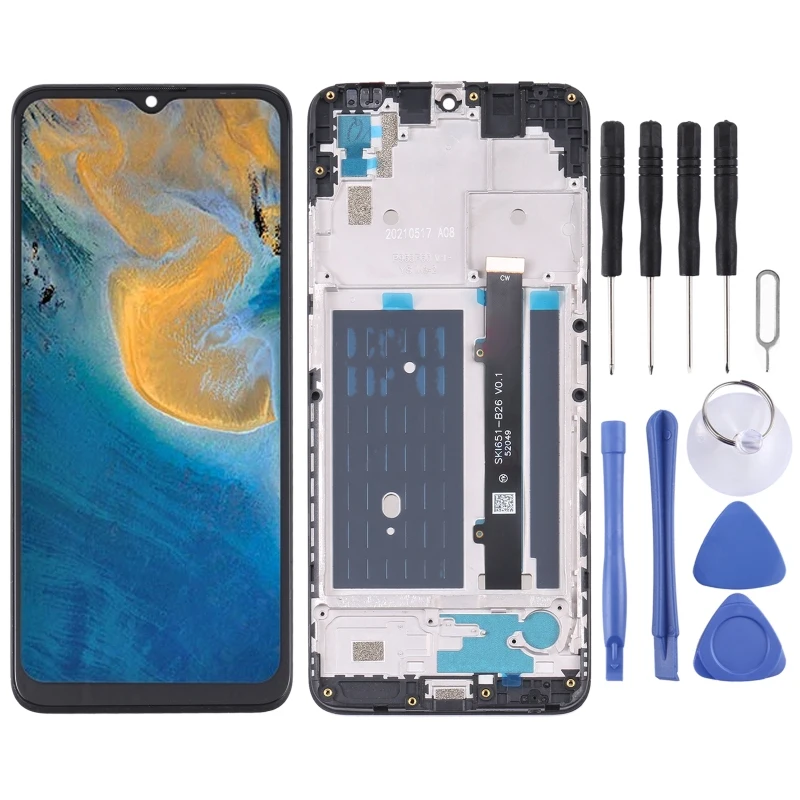 Schermo LCD OEM per ZTE Blade A51 Digitizer assemblaggio completo con cornice