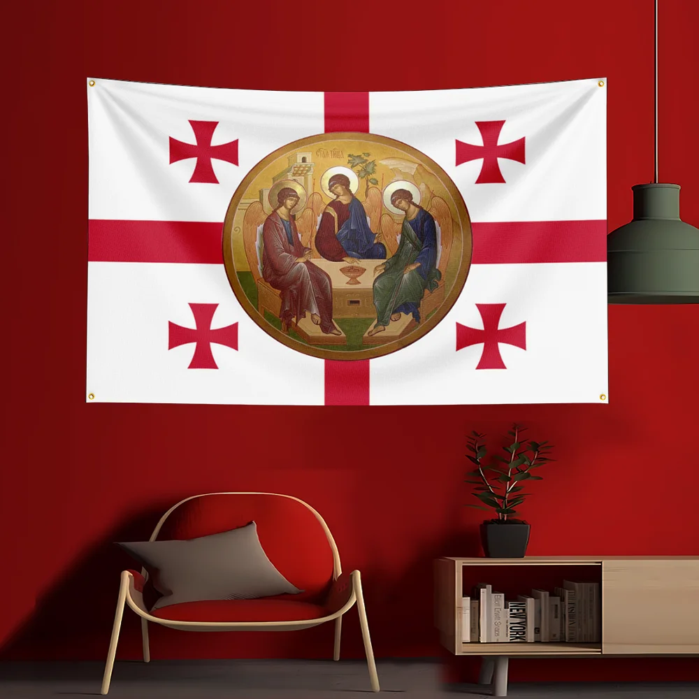 Polyester Printed Party Flag for Garage Room Decoration Elevate  Space Simple Installation non-toxic material without flagpole