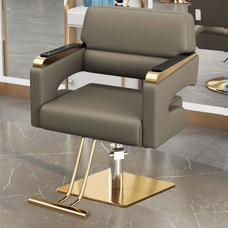 Swivel Chair Salon Hair Stylist Hairdressing Barbershop Vanity Nail Chairs Desk Height Adjustable Professional Barber Styling