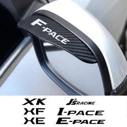 Car Rearview Mirror Rain Eyebrow Accessories For Jaguar F-pace E-pace XF X250 X351 X260 XE XJ I-pace XK S JS-Racing SV R Type