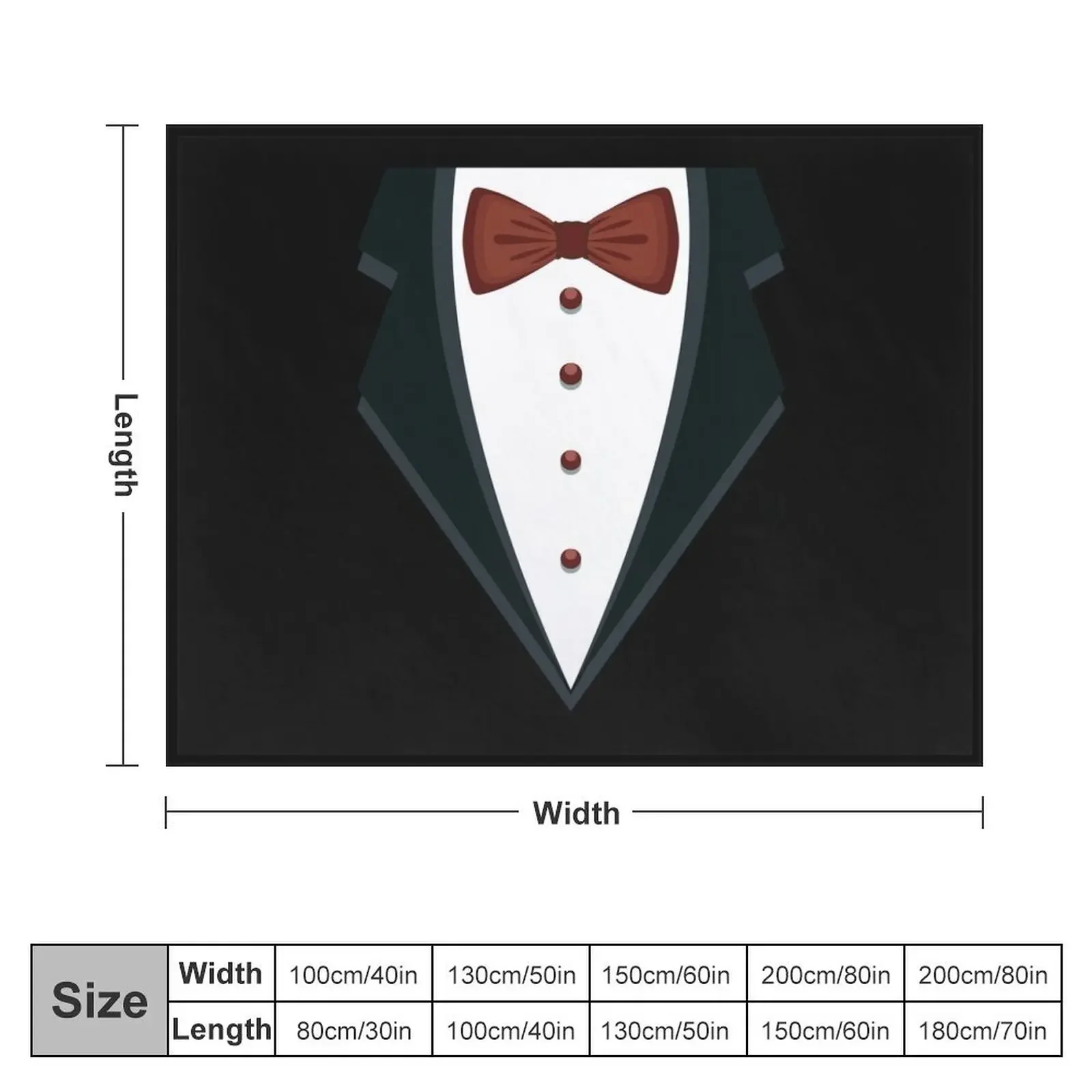 BLACK TRENZ BOW TIE FUNNY TUXEDO T-SHIRT Throw Blanket Warm Tourist Multi-Purpose Blankets