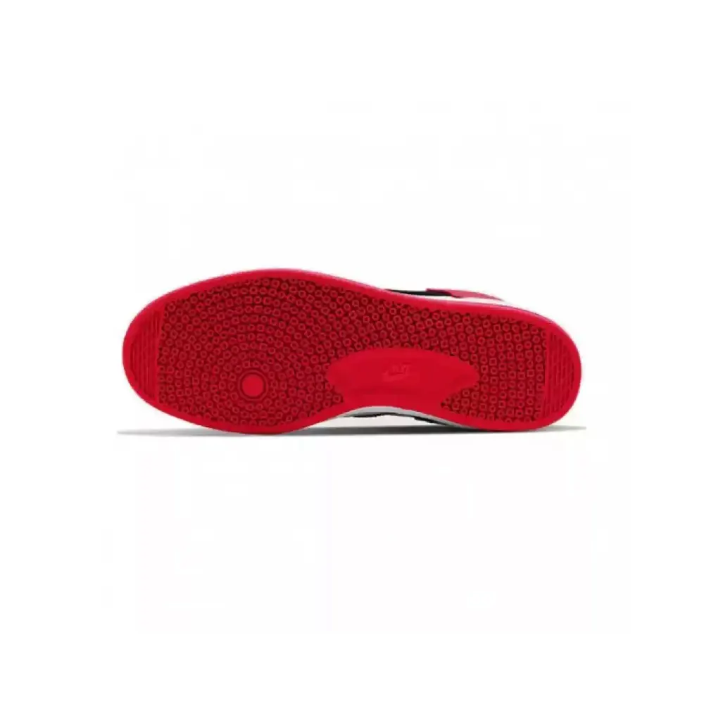 Nike SB Alleyoop Suede Low-Top Skate Shoes for Men in Black, White, and Red CJ0882-102 - view 4