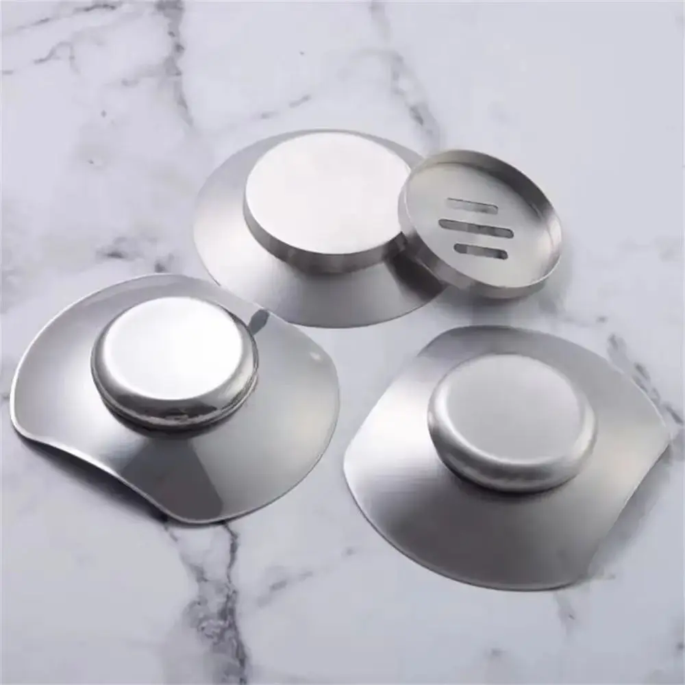 

304 Stainless Steel Soap Dish Flying Dish Double Layer Shelf Soap Case Holder Tray Countertop Soap Drain Holder Household