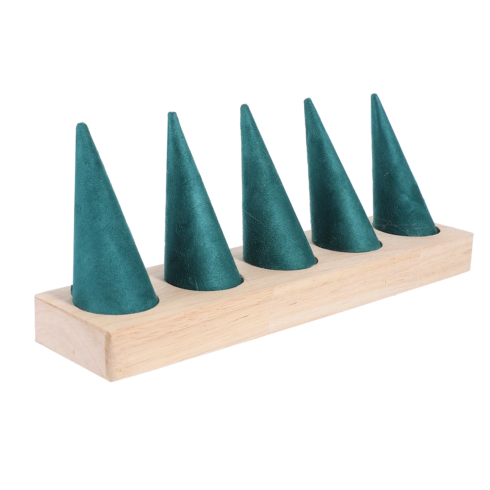 

Premium Solid Wood Ring Display Rack Stand Durable Jewelry Storage Organizer Finger Holder for Rings Stands Holders