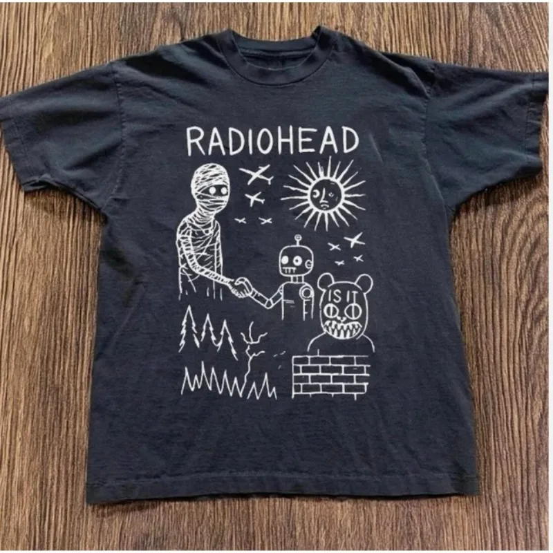 Radiohead The Bends Tour Black T-shirt Summer New Unisex Casual Cotton T-shirt
