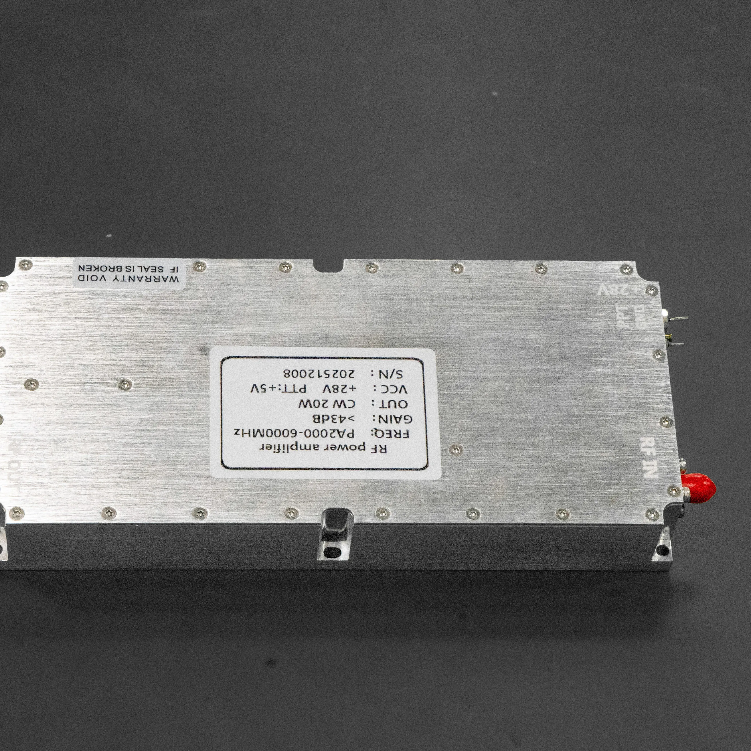 

OEM 120W 1550-1620MHz Power Amplifier Module 800-1000Mhz 100W GaN Pulse Wave Power Amplifier Machine System Signal FPV