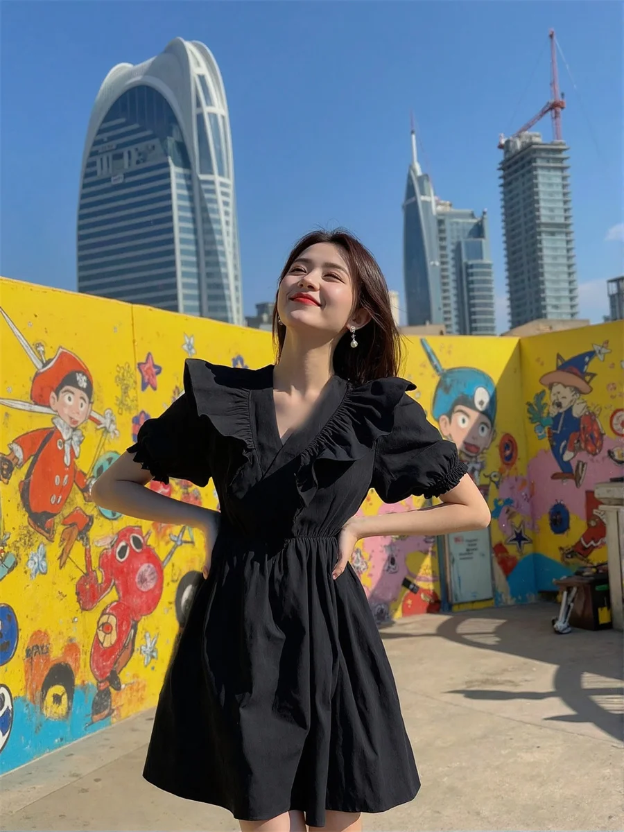 Women'S White Prom Dresses Woman 2025 Tierred Shirring Corduroy Lightweight Breathable Simple Basic Plain Regular Everyday