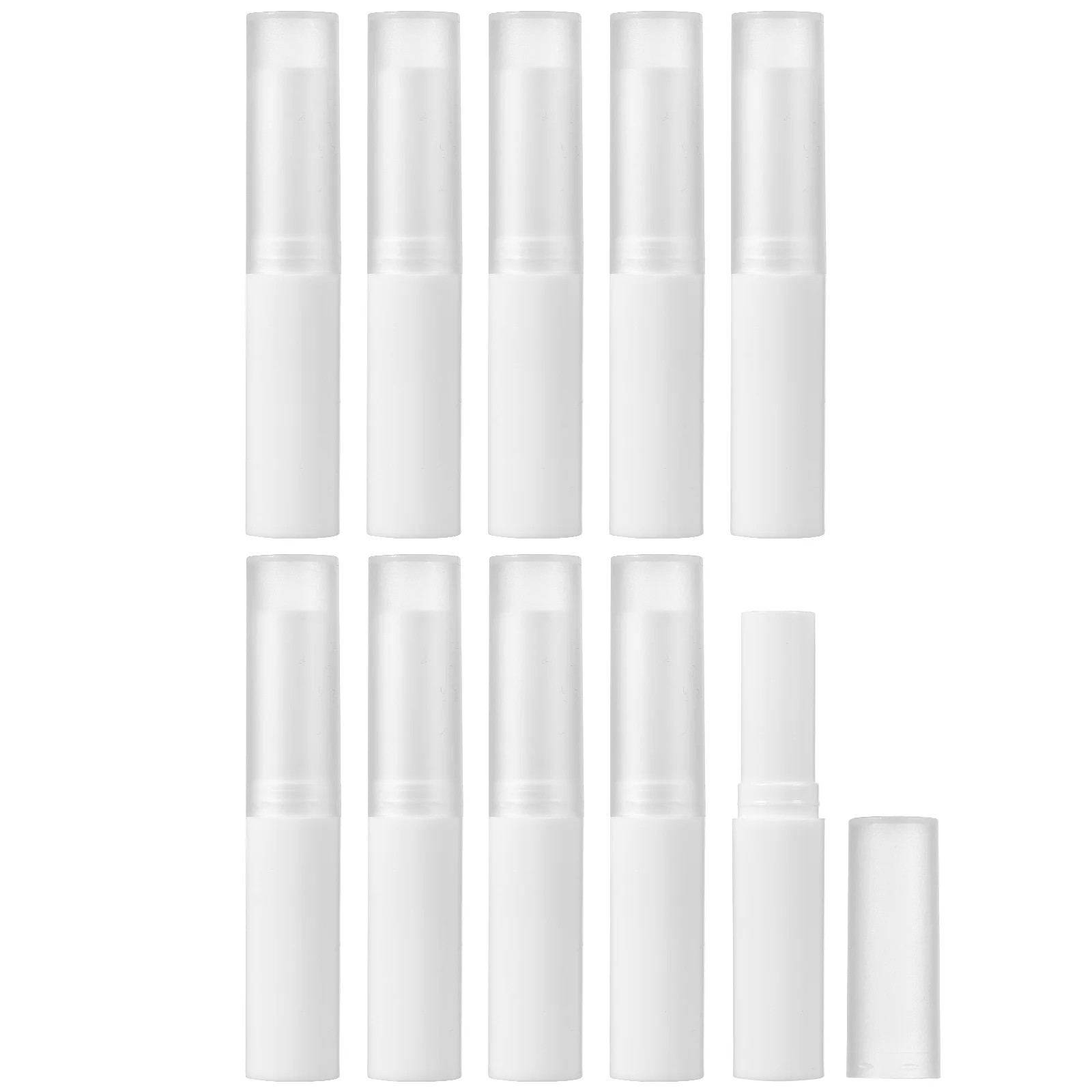 

10PCS 4g Empty Plastic Tubes Containers Lip Gloss Storage Container for Ladies and Girls Tube with Caps