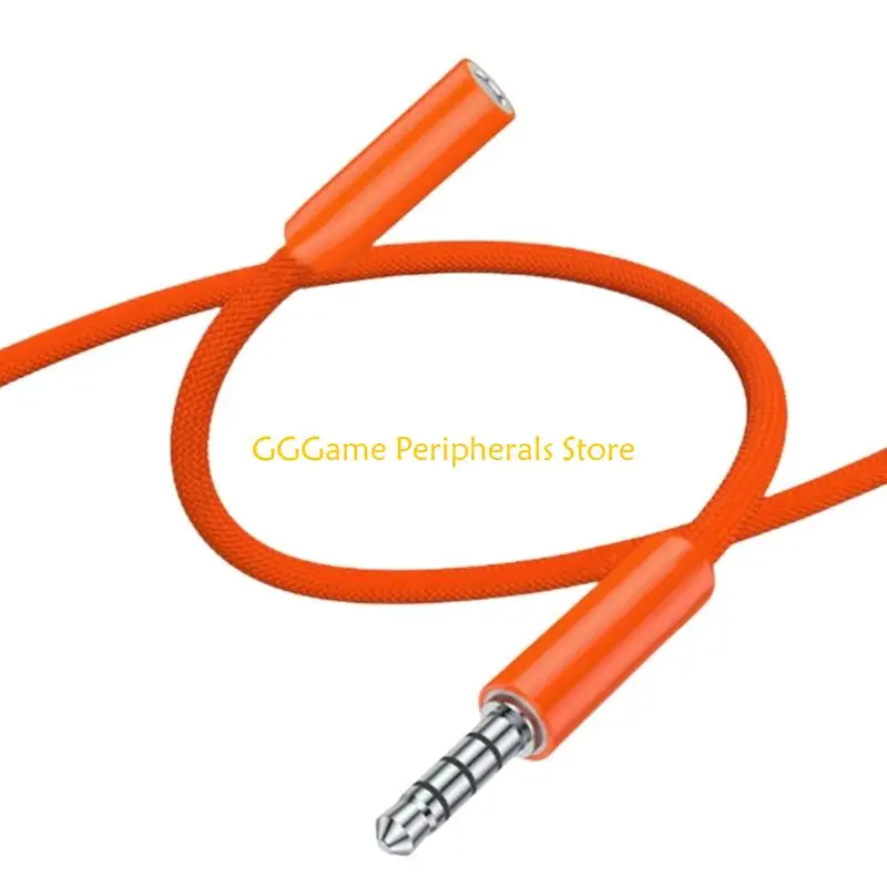 

U55B Braided 4 Section 3.5mm Sound Extension Cable Compatible for Phones And Laptops