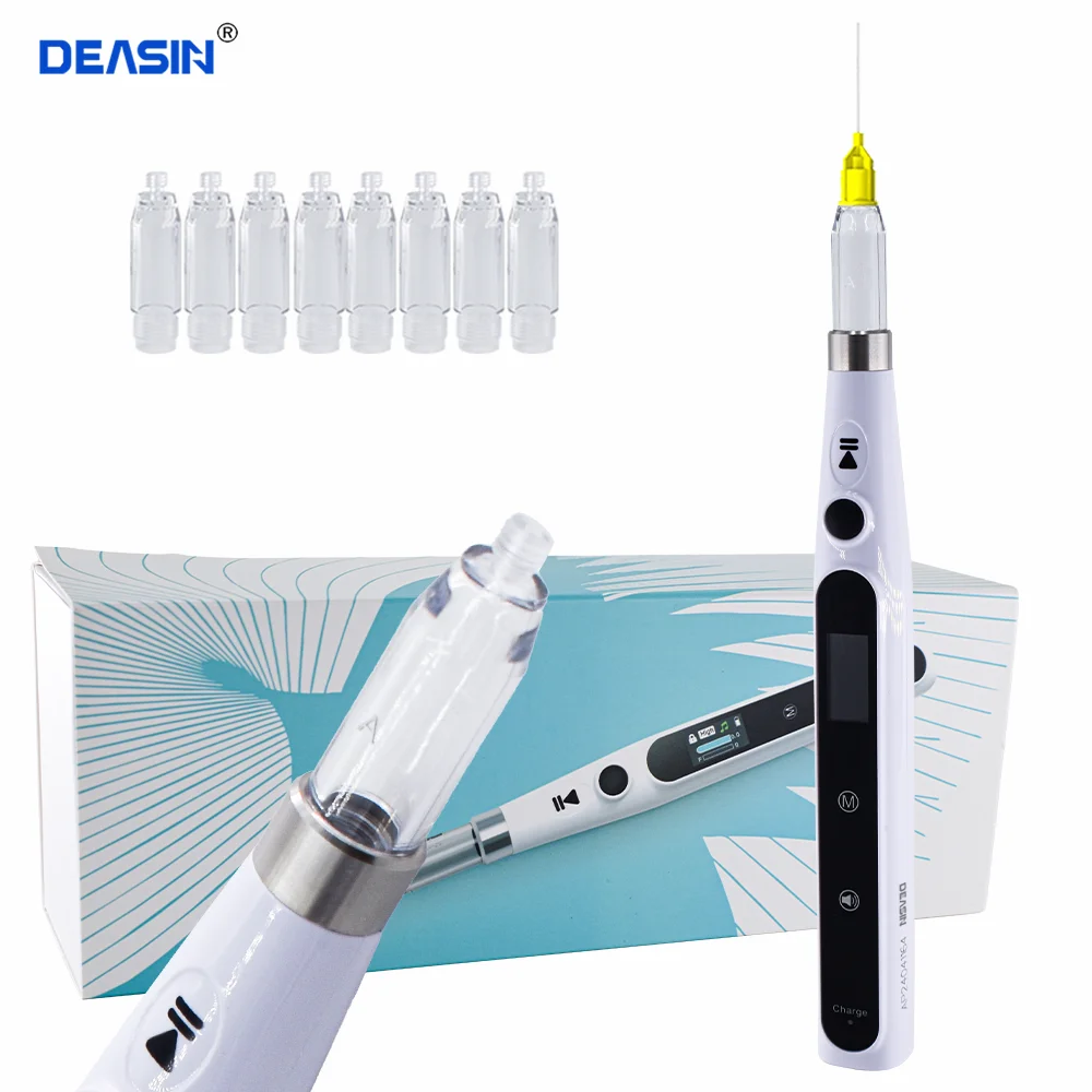 DEASIN Dental Oral Anesthesia Injector Portable Painless Wireless Local Anesthesia with Operable LCD Display Chargeable & suctio