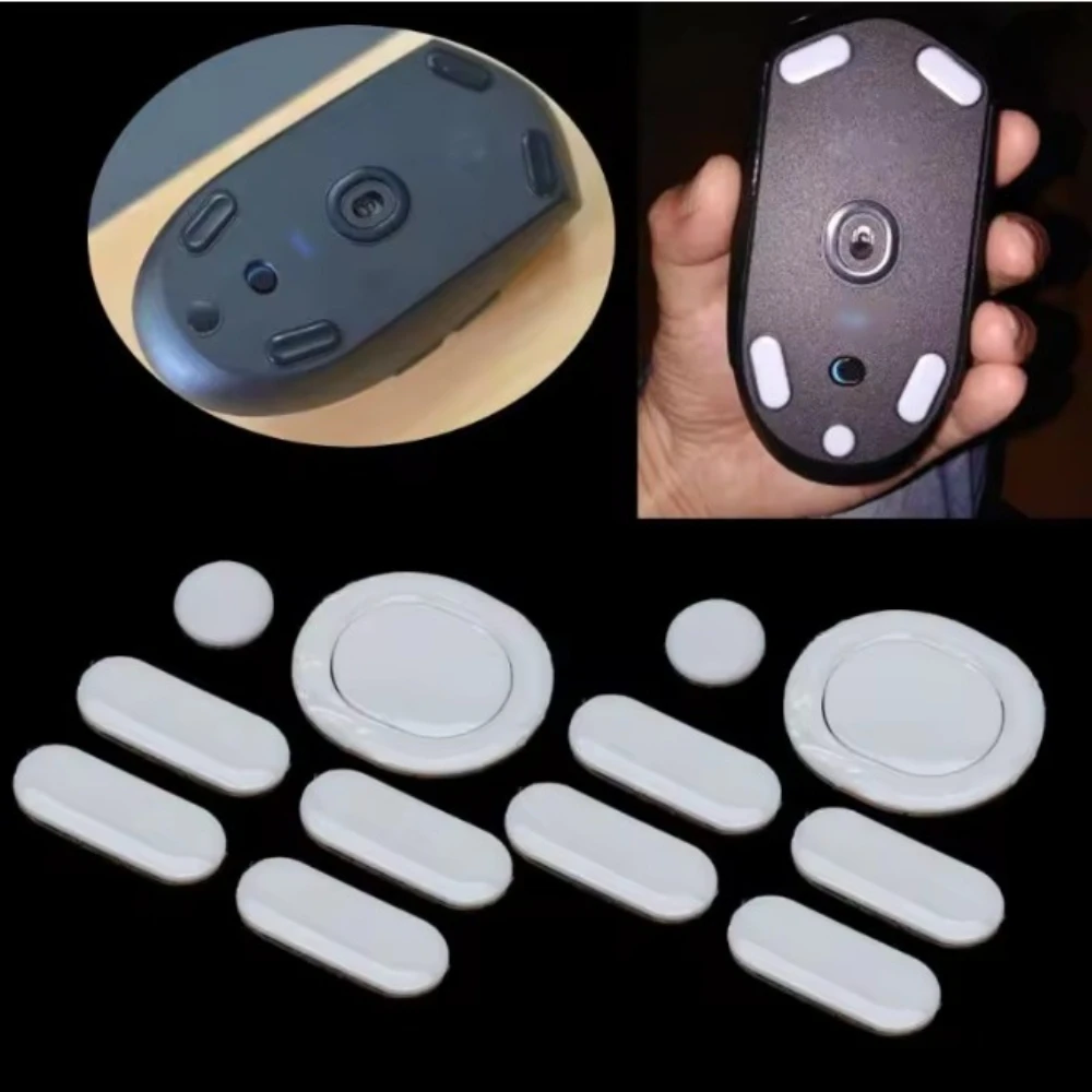 Mouse Feet Replacement for Logitech G304 G305 - 1 Set Adhesive PTFE Rounded Curved Edges Smooth Glide Gaming Mouse Skates Pads view 5