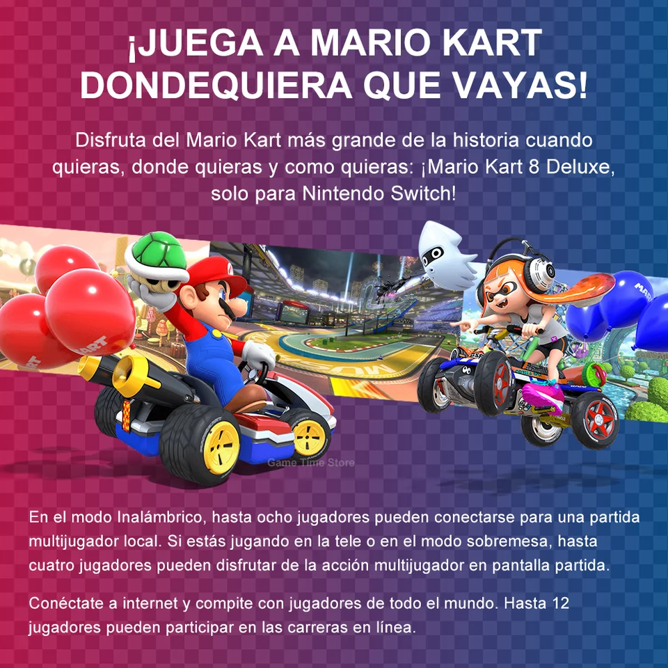 Mario Kart 8 Deluxe Nintendo Switch Racing Game