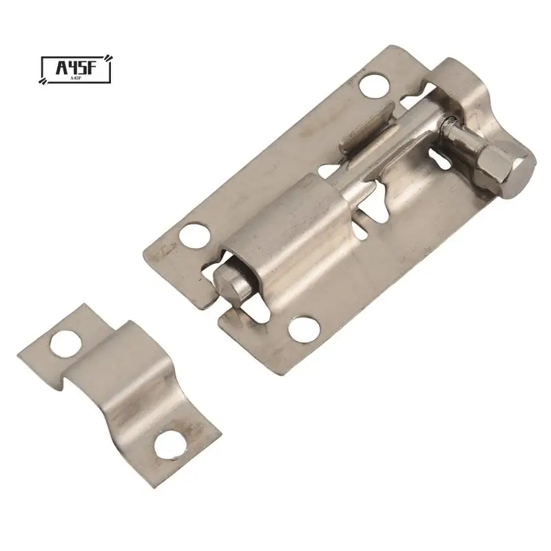 A45F-Door Lock Slide Bolt For Bathroom, Toilet, Shed, Bedroom, Furniture Catch Latch Easy Fit