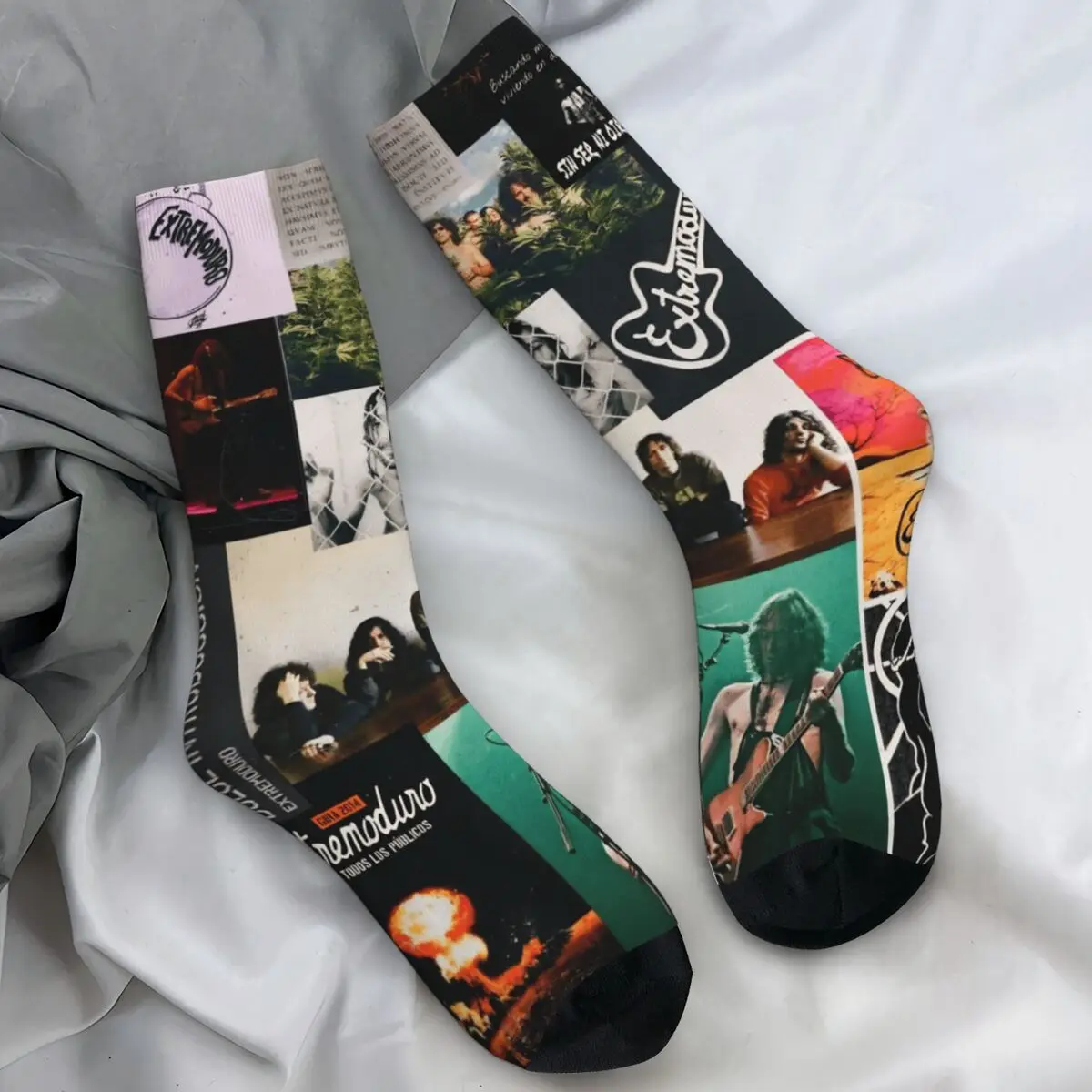 Extremoduro الإسبانية هارد روك باند الجوارب جوارب الموضة الكبار الرجال لينة تنفس سكيت الجوارب الشتاء المضادة للانزلاق الجوارب #1