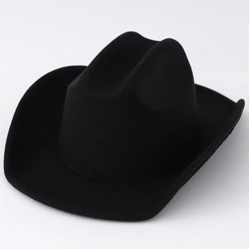 

Soft felt top hats for men and women wide-brimmed