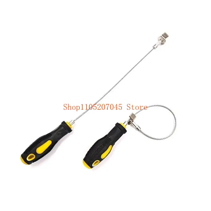 Herramienta magnética para quitar tapones drenaje aceite, llave antiescaldaduras, accesorios para vehículos, 37cd, 355mm