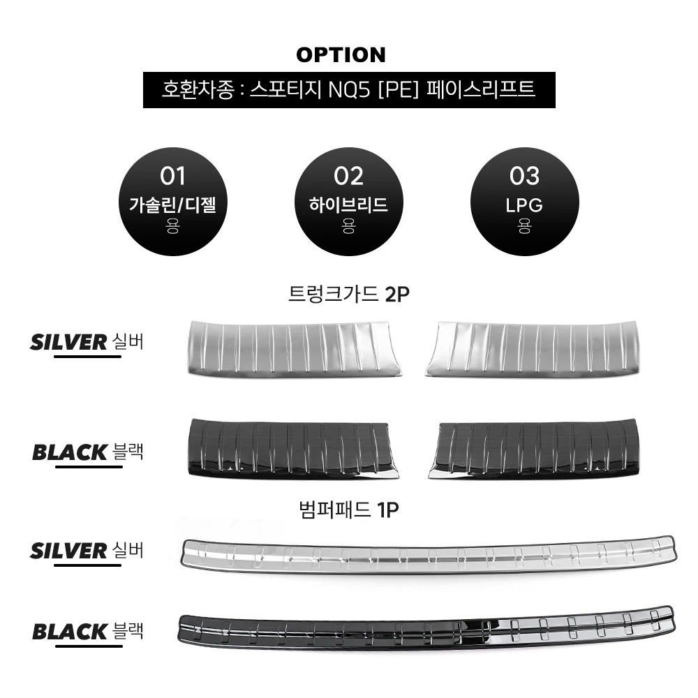 

For Kia Sportage NQ5 2026 4PCS Stainless Steel Car Inner Guard Plane Cover Trim Interior Accessories
