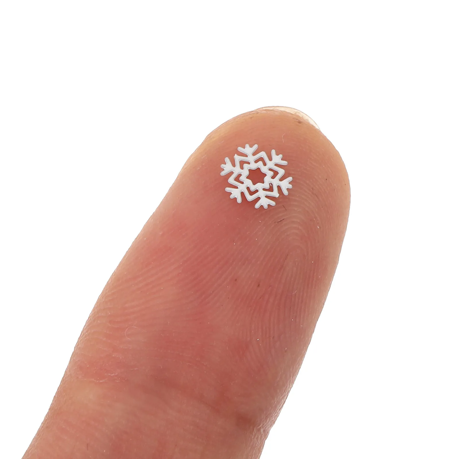 Mini Snowflake Patches Winter Decorative Stickers DIY Crafts Scrapbooking Holiday Embellishments Seasonal Adhesive Supplies
