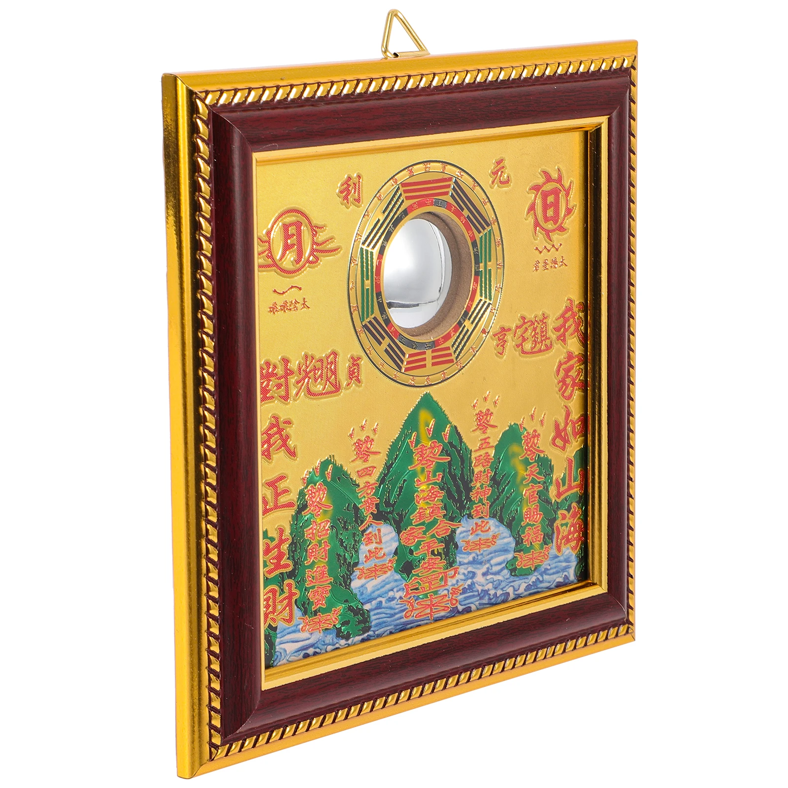 

Density Board Bagua Mirror Decor Exorcism nament Home Adornment Chinese Fengshui Living Room Door Decoration Lucky Gift Friend