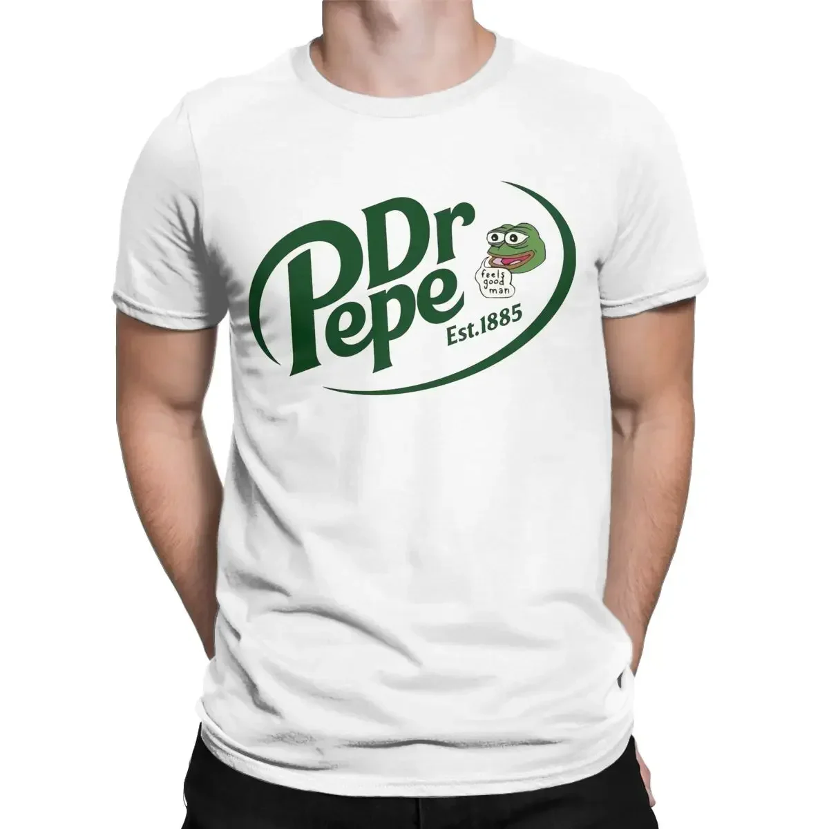 Awesome Dr. Pepe T-Shirts for Men Crewneck Pure Cotton T Shirts Short Sleeve Tees Graphic Tops