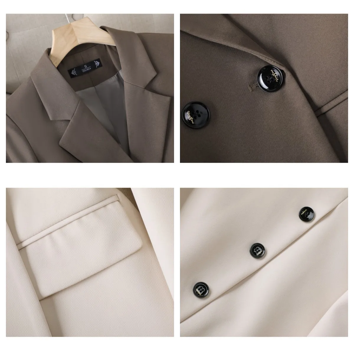 Women Jacket 2024 New Korean Spring Autumn Solid Ladies Office Wear Blazer Coat Versatile Elegant Female Suit Jacket Outerwear