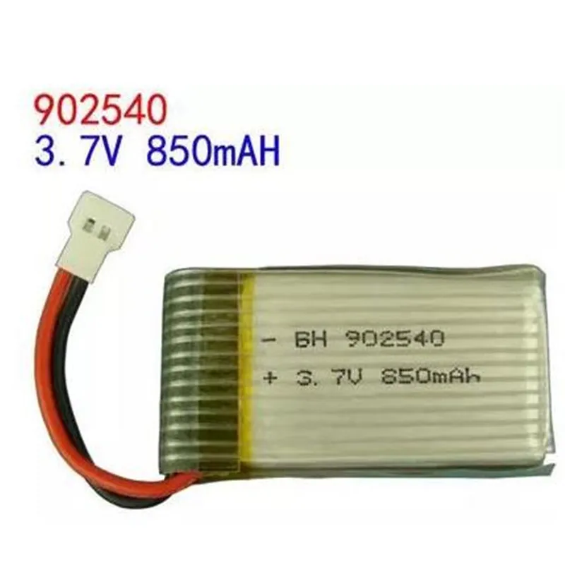 3.7V 850Mah 902540 Lithium Ion Polymer Li-po Rechargeable Battery For Remote Control Helicopter Aircraft Drone