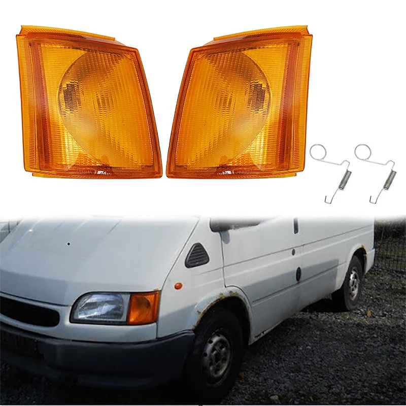 Car Front Left Right Side Corner Light Turn Signal Indicator Light Lamp For Ford Transit MK4 MK5 1991-2000