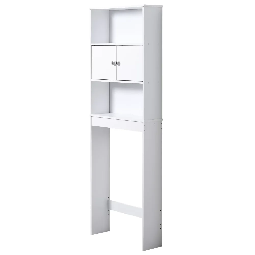 

White 23 In. W Bathroom Space Saver Cabinet with 3 Fixed Shelves, Mainstays Over The Toilet Storage 2023