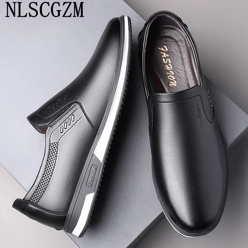 Slip on Shoes Men Leather Shoes for Men Loafers Men Casual Shoes Luxury Sneakers Office 2024 Italiano Casuales Zapatillas Hombre