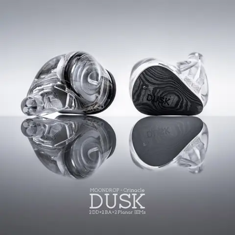 MOONDROP x Crinacle DUSK 2DD+2BA+2Planar In-ear-hörlurar med 0,78 2-polig kabel, hörlurar, 3,5 mm/USB-C-kontakt 8 best sales måndroppe skymning - №1