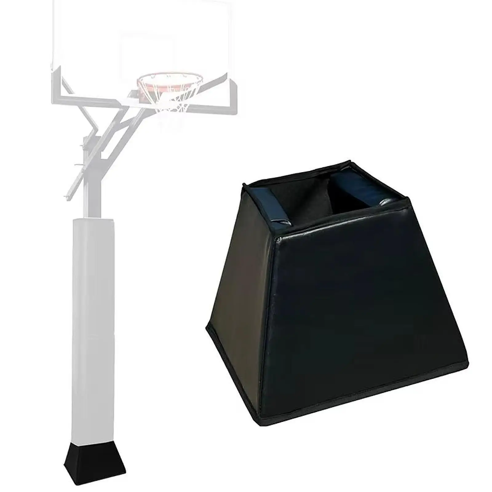 

Square Pole Pad Easy to Install Waterproof for Playground Gymnasium Gym