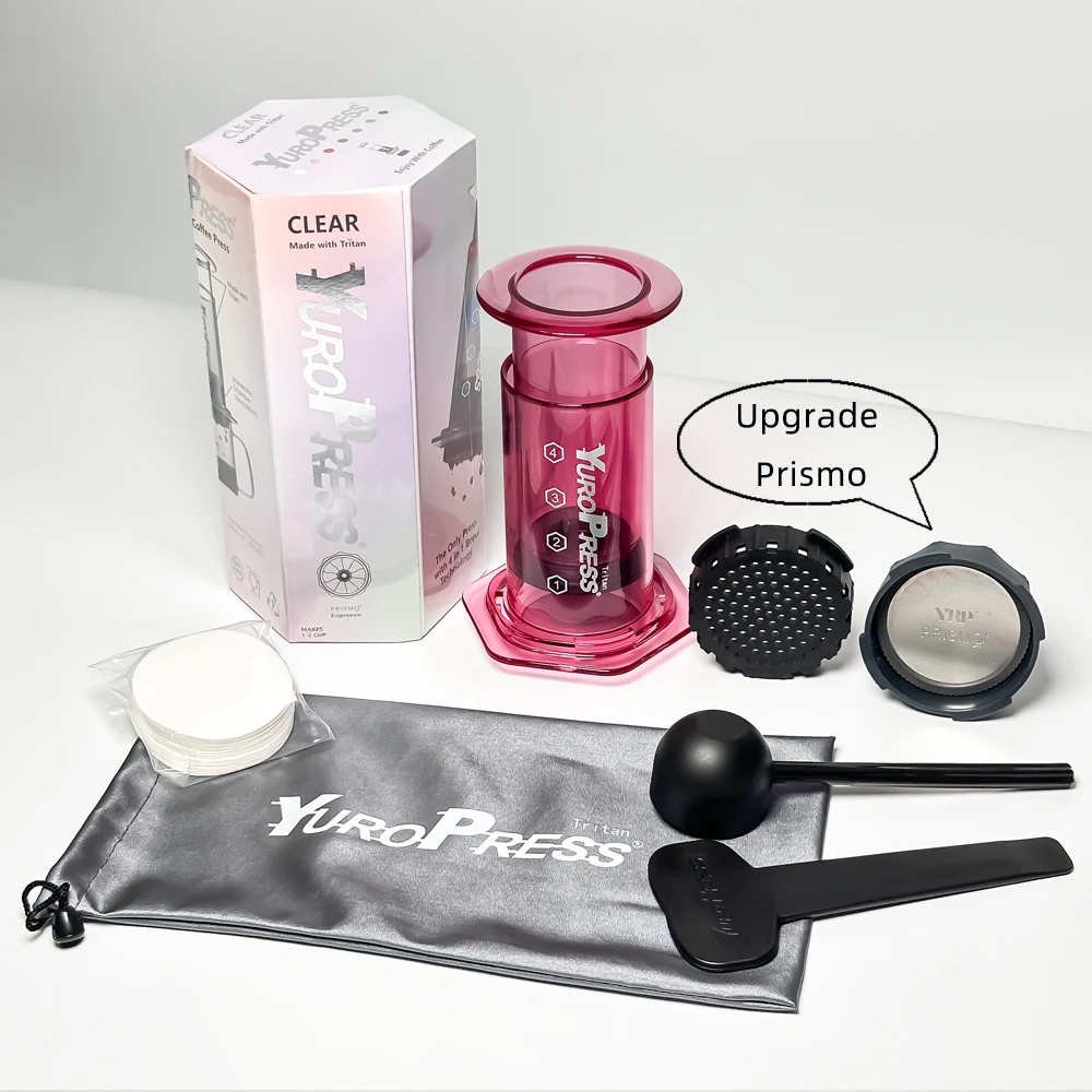 

Yuropress Portable Espresso Coffee maker coffee pot Hot/Cold Water Air press Travel French press Hand Press Cold brew pot hikin