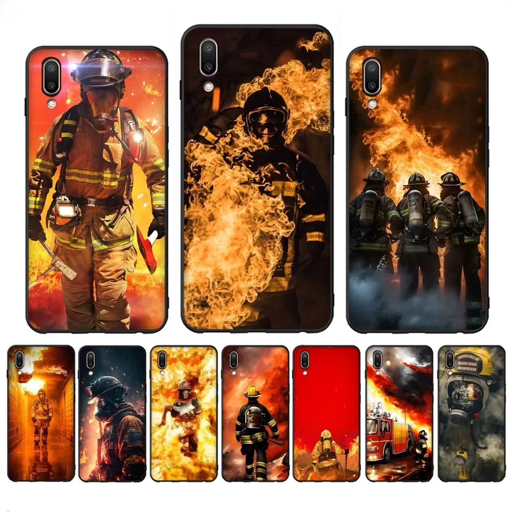 Firefighter Heroes Fireman Phone Case For Redmi Note 4 X 5 A 6 7 8 T 9 9S 10 11 11S 11Epro Poco M3 Pro