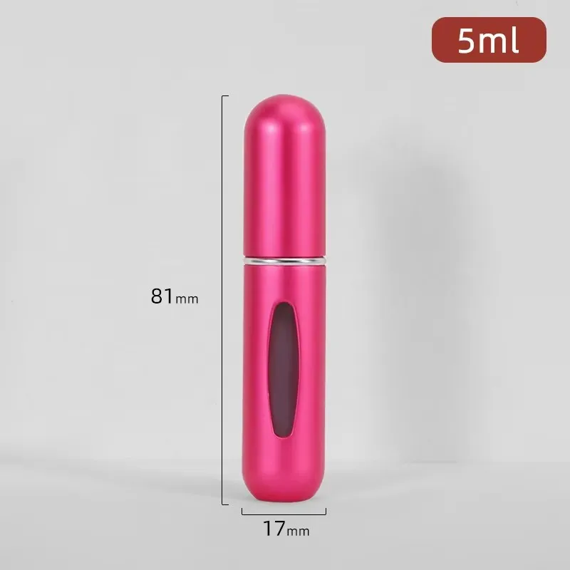 1/5 Stück nachfüllbare Parfüm-Leerflaschen mit Sprühduftpumpe, tragbare leere Kosmetikbehälter für unterwegs, Mini-Sprühzerstäuber
