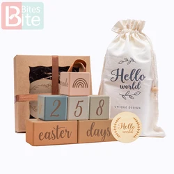 8pc Newborn Photography Photoshoot Props Baby Wooden Block Free Combination Photography Baby Announcement 2025 Newborn Items