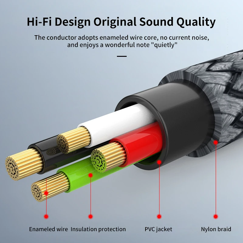 Usb Naar 3.5Mm Adapter Usb Overdracht Geluidskaart Aux Hifi Audio Verlengkabel 3.5Mm Jack Voor Pc Luidspreker Koptelefoon Adapter