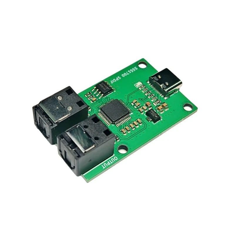 For SSS1700 Usb Sound Card Typec Interface To Spdif Fiber Digital Audio Input and Output Interface