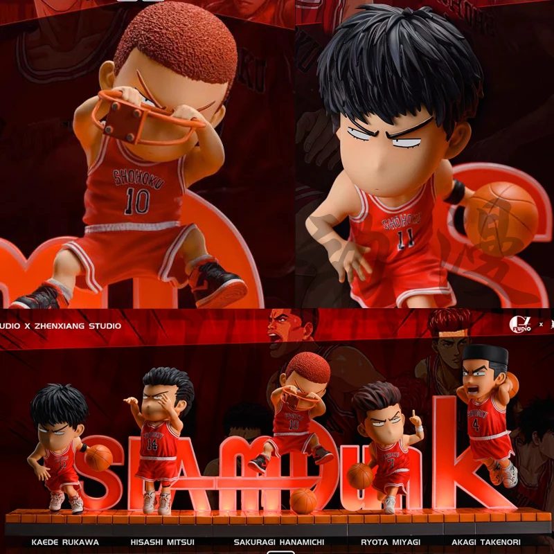 Anime Slam Dunk Figure Sakuragi Hanamichi Akagi Takenori Rukawa Kaede Hisashi Mitsui Ryota Miyagi Action Figures PVC Model Toyss