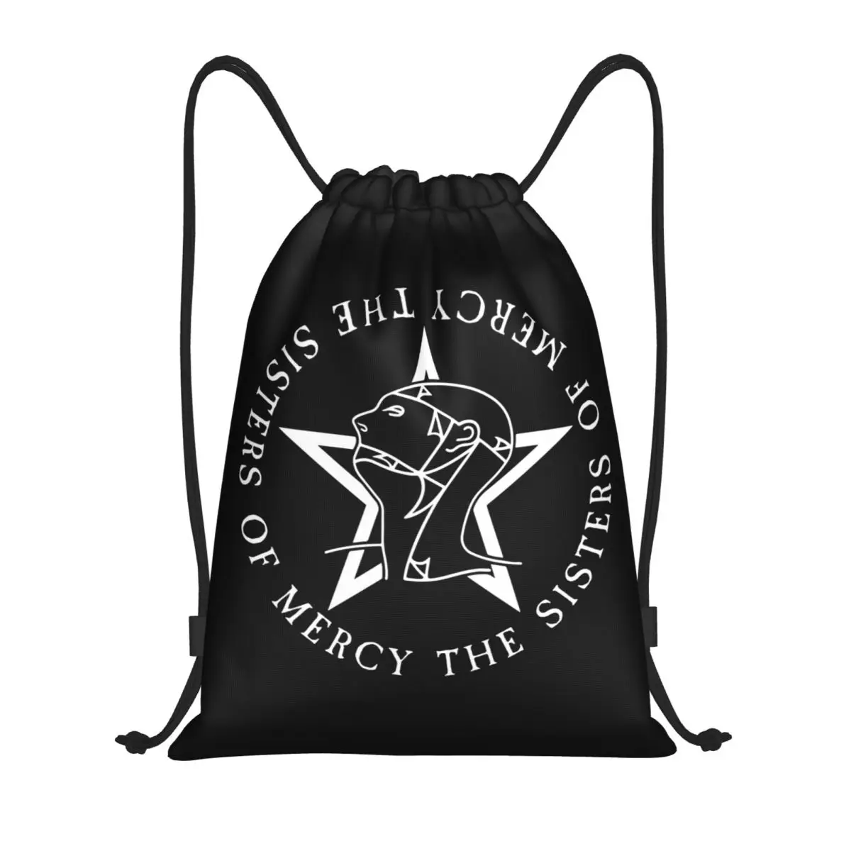 

Рюкзаки Round Text Logo Goth The Sisters Of Mercy, многофункциональные сумки на шнурке, сумки для обуви, сумки для книг, сумки для мужчин и женщин, школьные сумки