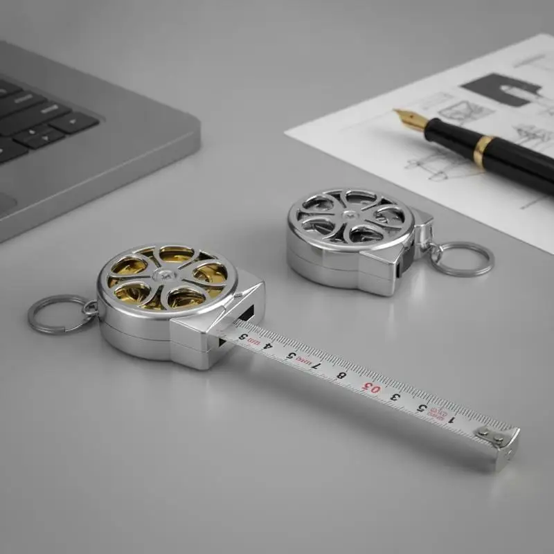 Mini Pocket Tape Measure 2M Stainless Steel Blade & ABS Shell | Retractable Measuring Tool For Home, English And Metric Systems